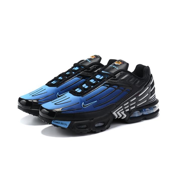Baskets NIKEs Airs TN Plus 3 Chaussures bleu foncé noir de course pour  hommes - Cdiscount Sport