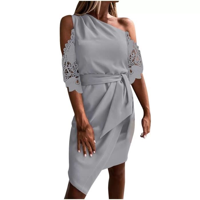 CUSTOMMADE Robe courte Dames Robe T EU 34 rouge-rose-noir style