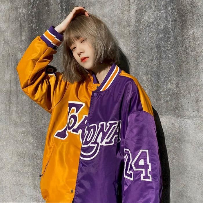 Veste Homme Lache Hip Hop Baseball Uniforme Commemoratif Esprit Manteau Printemps Automne Hommes Femmes Beau Punk Streetwear Noir Cdiscount Pret a Porter