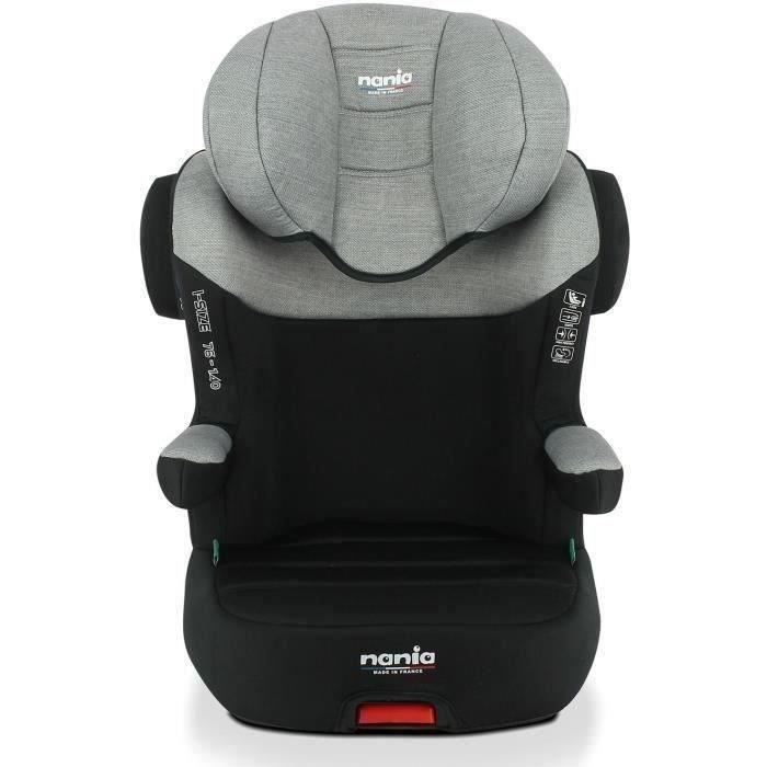 Rehausseur isofix NANIA WAY I FIX 100-140 cm R129 – de 5 à 10 ans – Têtière  réglable – Inclinable – Gris - Fabrication Française - Achat / Vente siège  auto Rehausseur