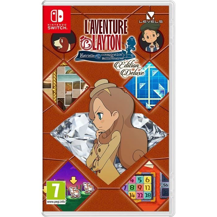'Aventure Layton Edition Deluxe Switch + 1 Figurine Offerte