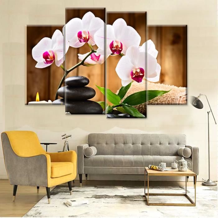 Décoration murale - OHP - Zen Orchidées - Toile - 120cm x 90cm - Non ...