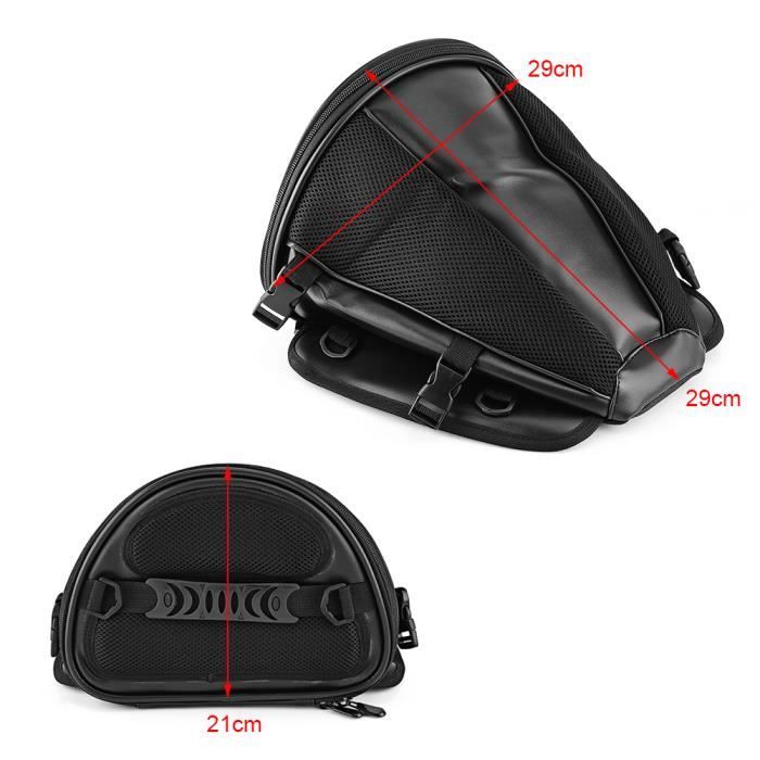 Sac De Selle Moto étanche 29.5L - Avec Serrure à Code Et Poches Latérales, Pour Voyage