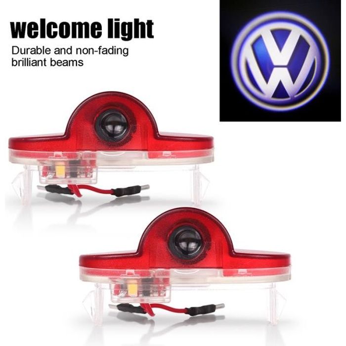 Logo porte de voiture bienvenue lumières Volkswagen - Sofimep