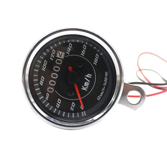 Compteur Kilométrique Moto Universel - Tachymètre LED Double Couleur KM/H