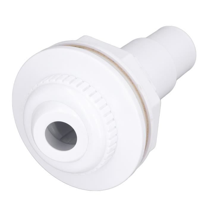Raccord De Jet De Retour Pour Piscine Hors Sol - Ensemble Complet Avec Joints, Adaptateur 3.8 Cm, Sortie 1.9 Cm, Blanc