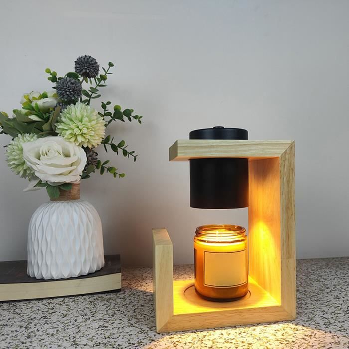 Lampe Réchauffe Bougies GODONLIF - Dimmable, Minuterie, Hauteur Réglable - Avec 2 Ampoules - Déco Parfumée