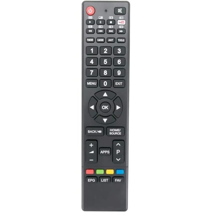 VINABTY Telecomando GCBLTV64AI-D3 Per TV CHIQ | Compatibile Con UHD65E6200ISX2, UHD75E7000ISX2, 65E6200 E Altri | Telecomando Originale Sostitutivo