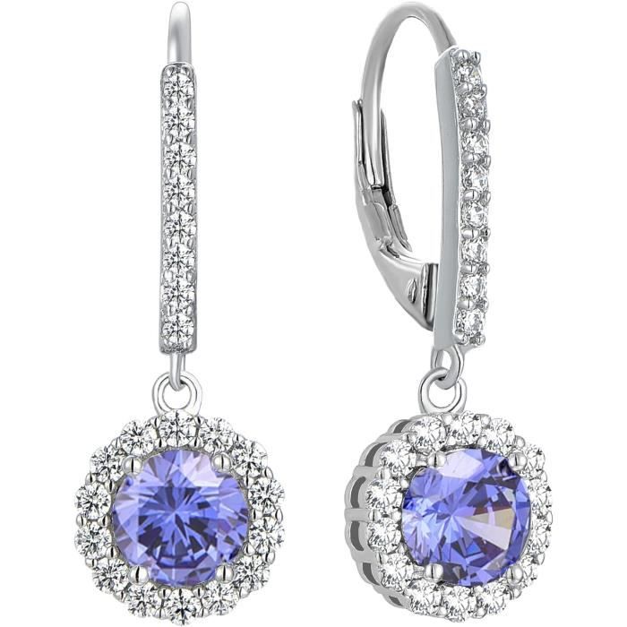 Boucles d'oreilles Pendantes Argent Oxyde Rond 5mm Ref. 28856