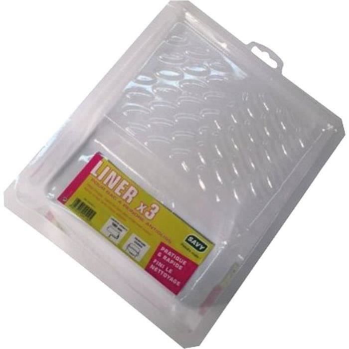Liner pour bac à peinture - SAVY - Antiglisse x3 - Plastique