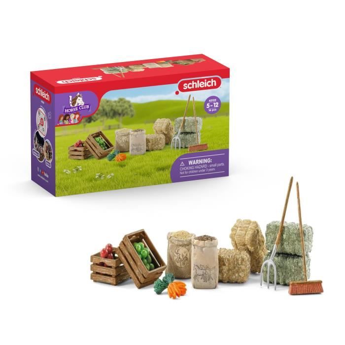 Kit de nourriture, dès 5 ans, Schleich 42105 Horse Club - accessoires, 19 x 6,7 x 11,3 cm