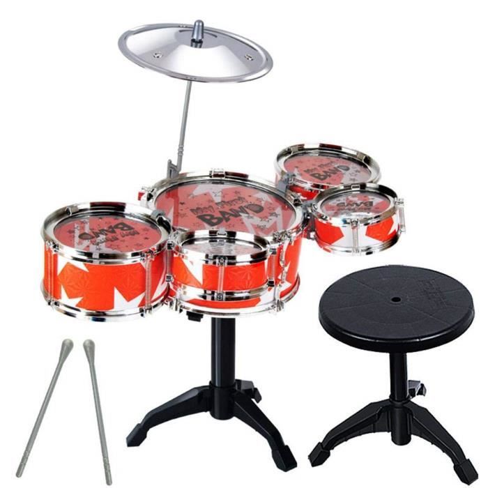 Jeu De 5 Chaises De Tambour Simulation Batterie De Percussion Jouet Jouet De Musique Pour Les Debutants Inspirati 501 Cdiscount