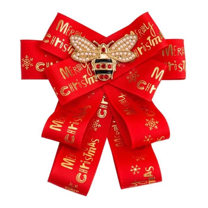 Broche Noel Creatif Forme De Bow Noeud Papillon Boutonniere Corsage Cadeau Noel Bijoux Rouge Gros Grain Broche Ep Z10642 Achat Vente Broche Broche Noel Creatif Forme De Bientot Le Black Friday