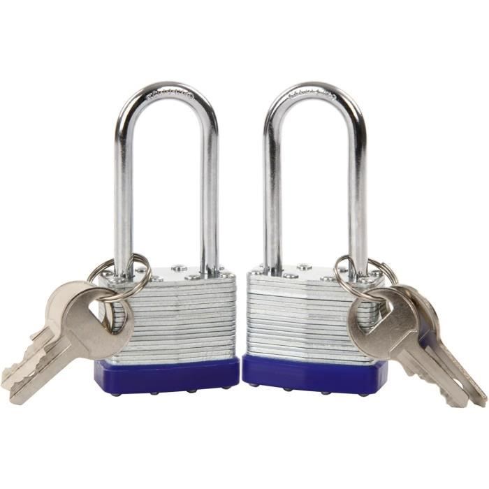 Cadenas De Sécurité Extérieur 40 Mm Avec Anse En Acier - Robuste, étanche, Neuf, Idéal Pour Vélo/portail