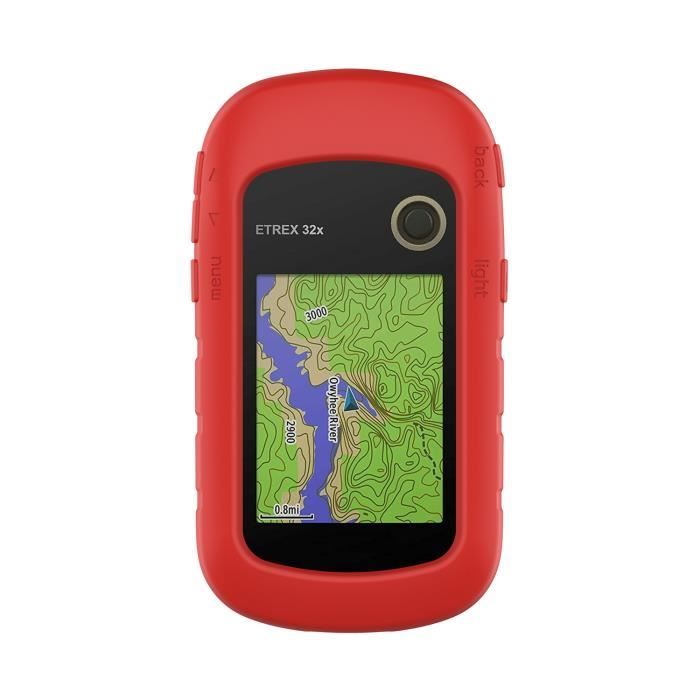 Coque Silicone rouge pour GPS de velo Garmin eTrex 10 20 20x 22x 30 30x 32x Cover Bumper de protection systeme de navigation velo Cdiscount Auto