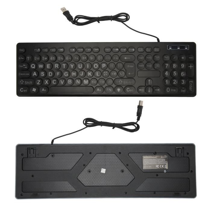 Clavier Et Souris Sans Fil Vert - 104 Touches Rétro, Design Vintage Et Silencieux Pour Bureau