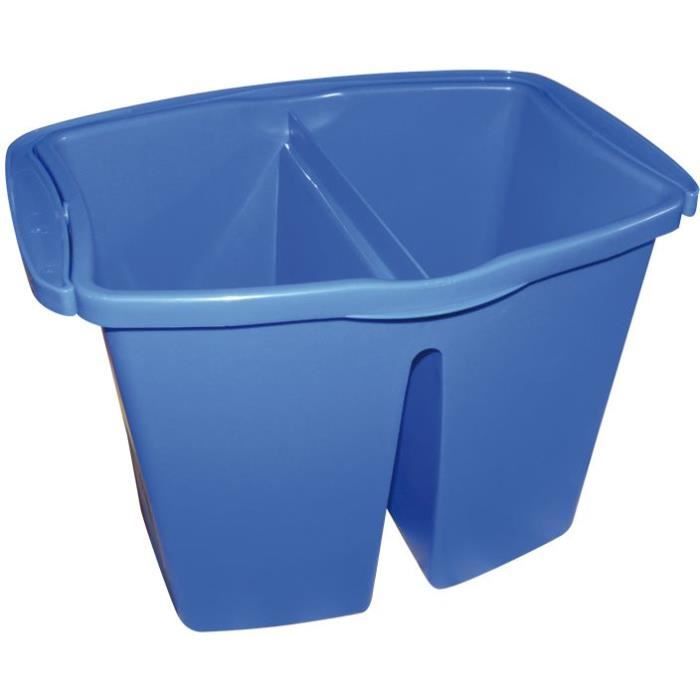 Seau double bac system pro - bleu - 2 x 7 L