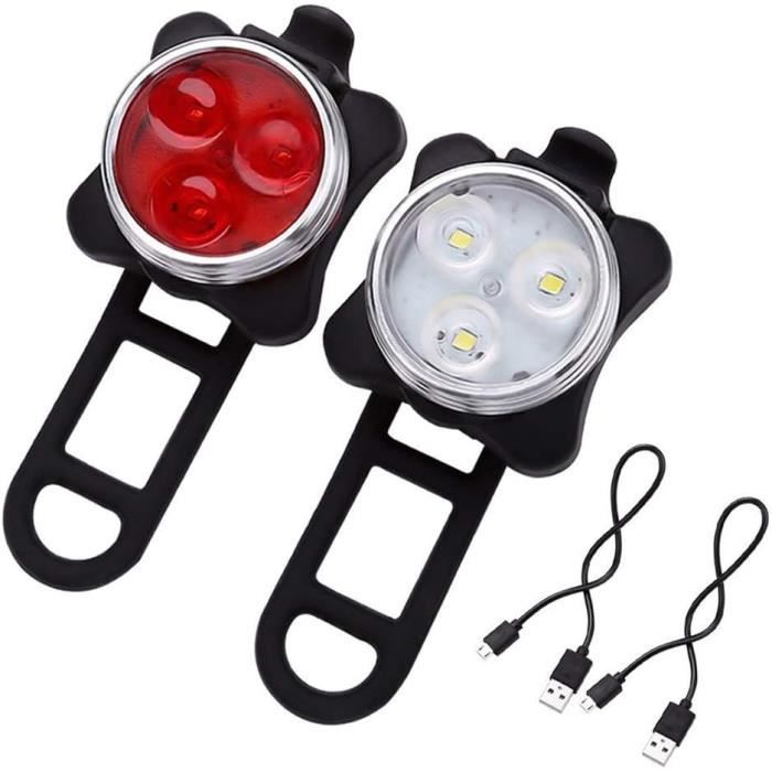 Feu Arrière Pour Vélo Avec Clignotants - Lampe LED étanche IPX4, Rechargeable USB - 5 Modes, Télécommande - Pour VTT, Vélo De Route, électrique - 7