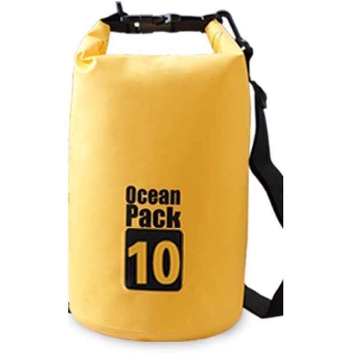 Sac étanche YEAZ Drybag 5L – Jaune, à Rouler, Parfait Pour Le Sport Et Les Voyages