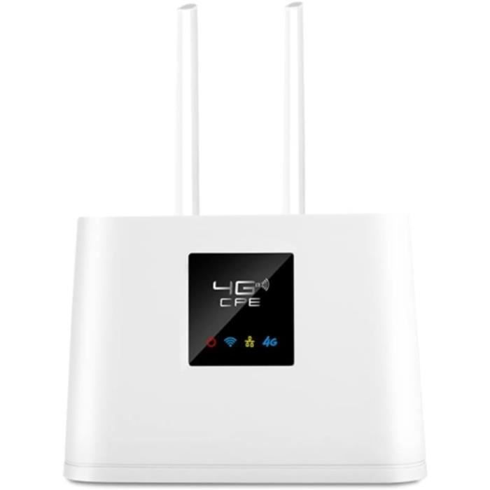 Routeur WiFi Portable USB 4G LTE, Modem USB de Poche Plug and Play Multi-Utilisateurs Inséré Carte SIM Standard Portable Hotspot de Voyage