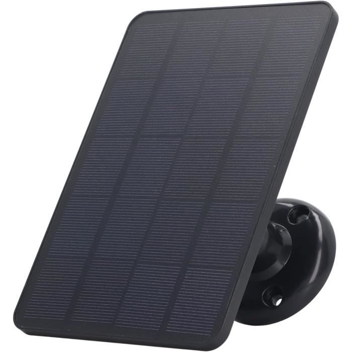 Panneau Solaire 10W 5V HpLive - Chargeur Caméra Extérieure IP65 Étanche USB-C - Installation Facile