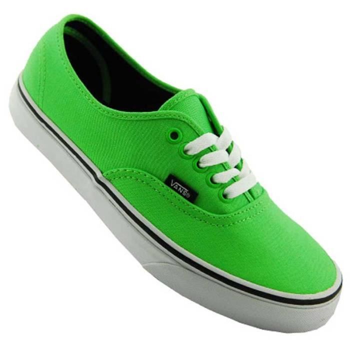Chaussure Basse VANS Authentic Green Flash Black Homme Pointure 42