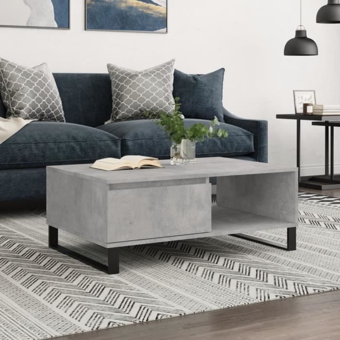 Table Basse Gris Beton