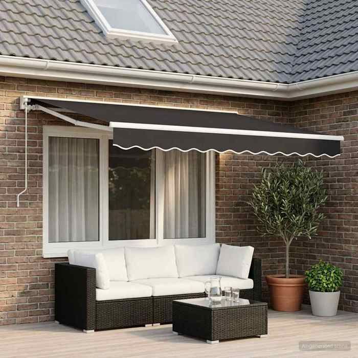 Voile D'ombrage Extérieur VidaXL - Housse Pour Auvent, Bateau Ou Terrasse