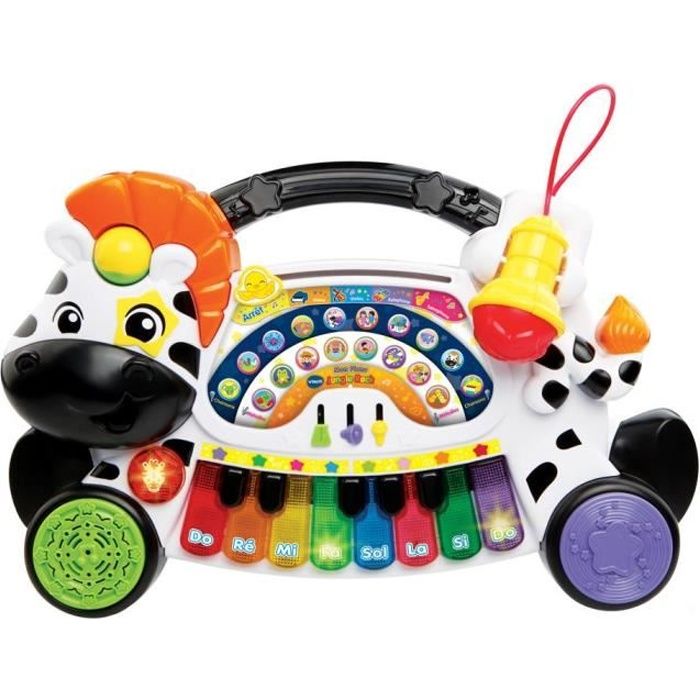 VTECH BABY - Jungle Rock - Piano Zèbre - Jouet Musical Enfant