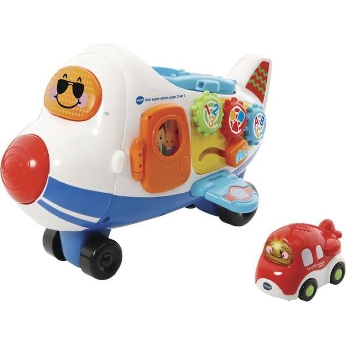 Avion Cargo 2 en 1 Tut Tut Bolides de VTECH pour enfants dès 12 mois -  Cdiscount Jeux - Jouets