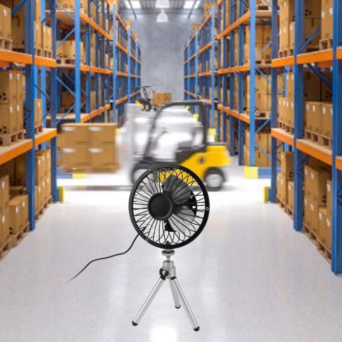 Ventilateur solaire portable - VVIKIZY - 142 cm - 6W - Noir - Écologique - Compact - Vvikizy