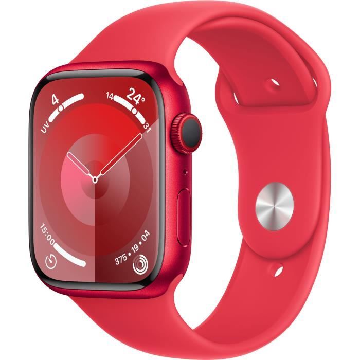 Apple Watch Series 9 GPS - 45mm - Boîtier (PRODUCT)RED Aluminium - Bracelet (PRODUCT)RED Sport Band 