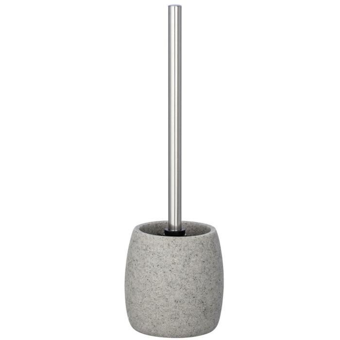 Kit Accessoires WC Palena En Bronze - Porte-Brosse Et Brosse Interchangeable - Design Élégant Pour Salle De Bain