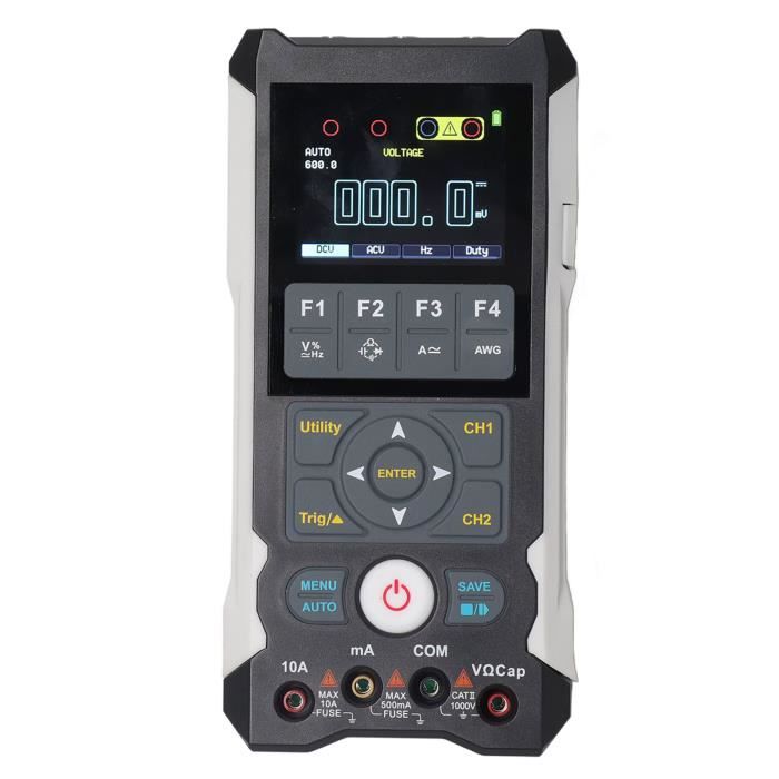 YOSOO Oscilloscope Multimètre Oscilloscope Portatif 80 MHz Dual Channel