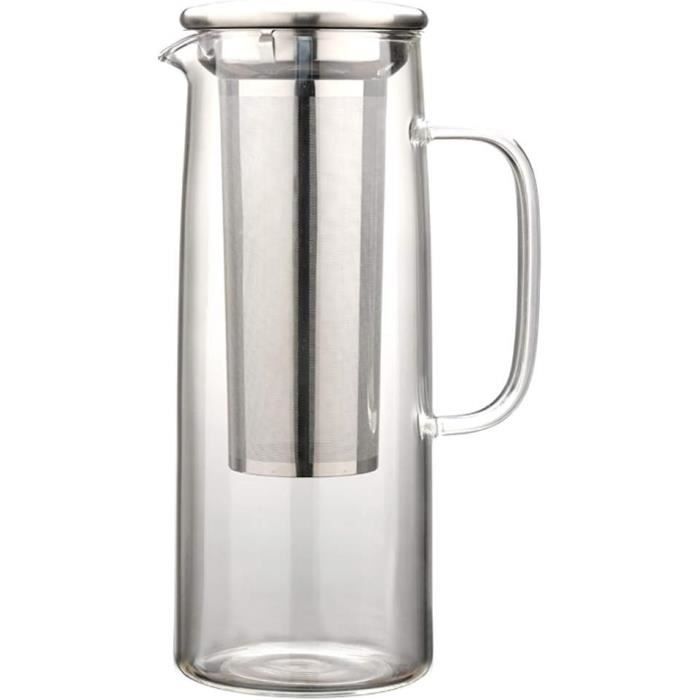 Pichet En Acier Inoxydable, Carafe À Eau Avec Poignée, Cruche À Eau
