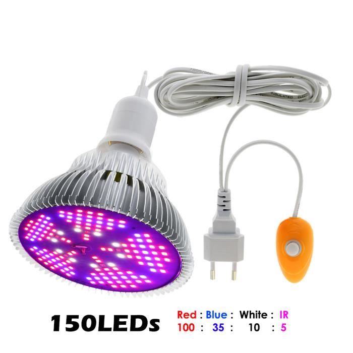 150 Leds Ampoule LED E27 pour culture de plantes d'intérieur complet ...
