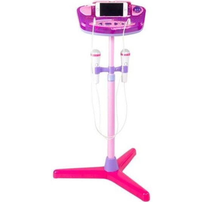 Micro Karaoke Enfant Rechargeable Enfant Micro Karaoke Avec 2 Microphones Avec Support Reglable Musique Jouet Pour Enfants Garcons Cdiscount Jeux Jouets