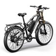 vélo électrique Homme, 26"Fat Bike électrique, vélo Montagne électrique Tout Terrain Ebike, VTT Off-Road MTB Moteur 80Nm, M900-1