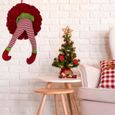 1pc elf jambe conception pendentif arbre de Noël décor de la maison de couleur serviette de bain - drap de bain linge de toilette-1