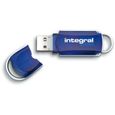 INTEGRAL Clé USB Courier - 32 Go - USB 2.0 - Bleu transparent-1