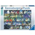 Puzzle 2000 pièces Ravensburger - L'étagère à potions - Zoe Sandler - Fantastique - Orange - Bleu-1