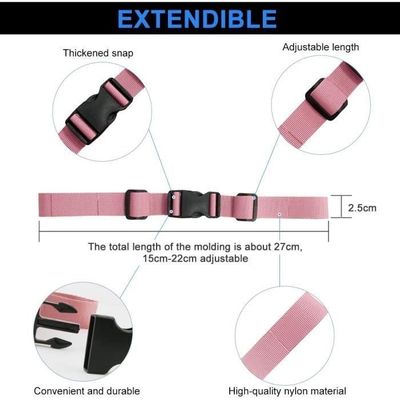 Allecto Plus - Sangle De Poitrine Réglable Pour Cartable Et Sac A Dos Sangles De Poitrine En Nylon Noir Avec Boucle Lot De 2