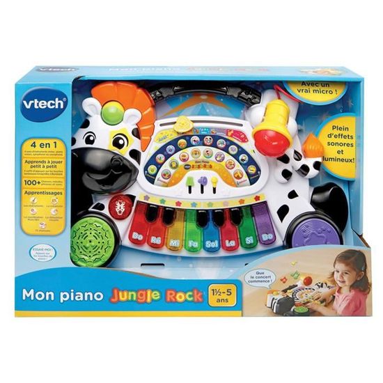 ma guitare electrique tigre enfant 2-5 ans - jungle rock - vtech