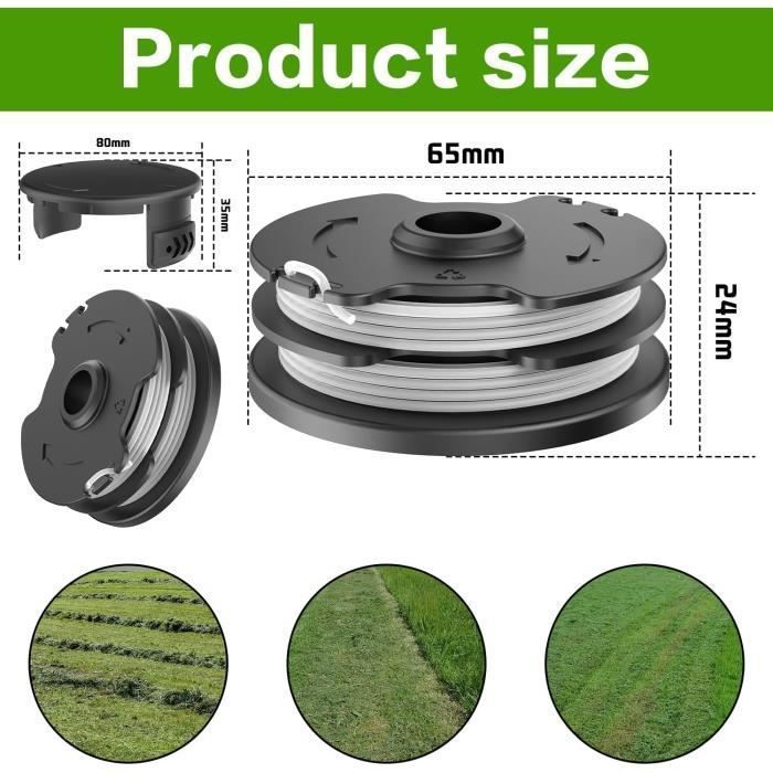 4Pcs Bobine Fil Nylon Pour Parkside PRTA 20-Li C3 A1B2 PRT 550 A1 A3