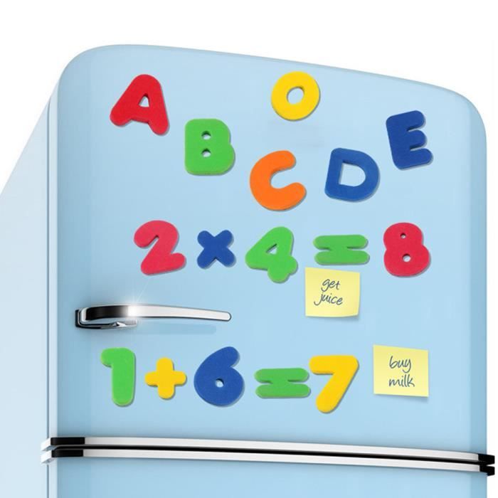 Mosakog® 26 Pièces aimants pour réfrigérateur EVA Lettres magnétiques de jouets  éducatifs pour les enfants Couleur aléatoire_475 - Cdiscount Maison
