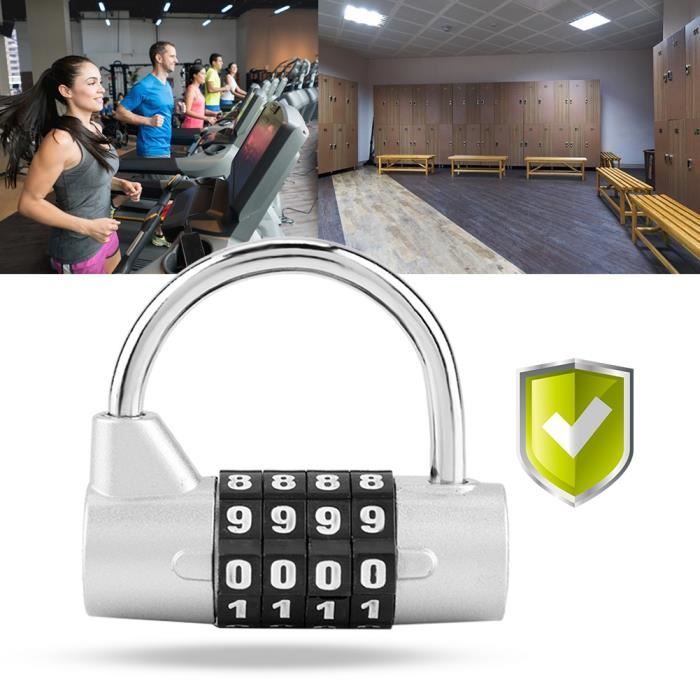 4 chiffres combinaison cadenas valise voyage gym locker sécurité