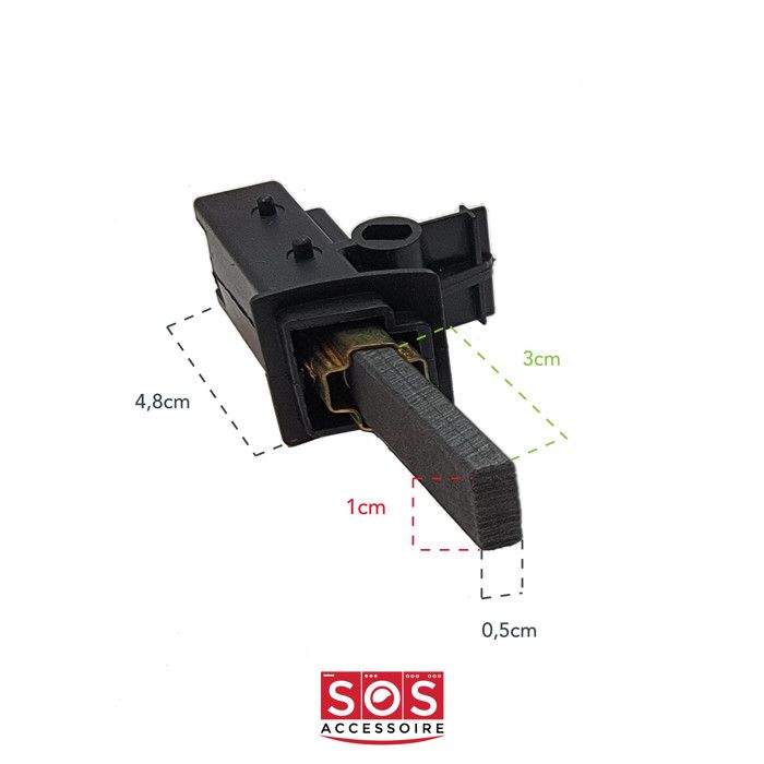Jeu de 2 charbons moteur selni lave-linge fagor brandt - Lille