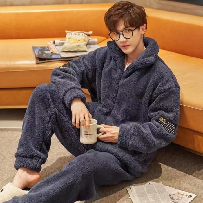 Pyjama homme chaud molleton deals