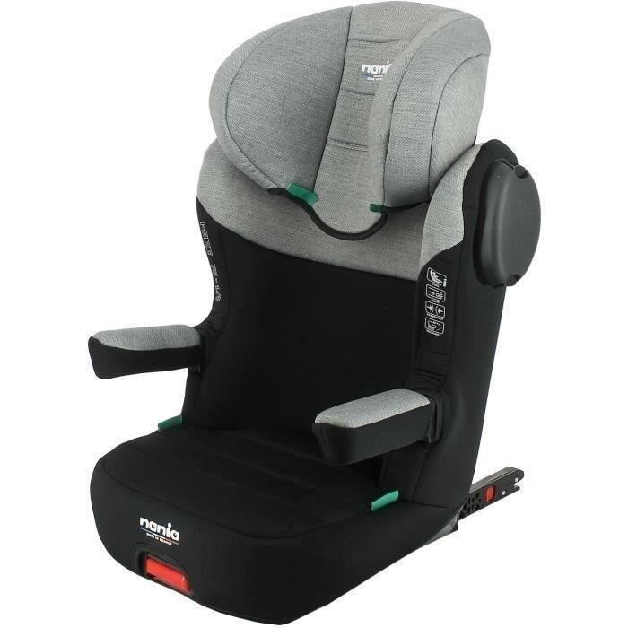 Rehausseur isofix NANIA WAY I FIX 100-140 cm R129 – de 5 à 10 ans – Têtière  réglable – Inclinable – Gris - Fabrication Française - Achat / Vente siège  auto Rehausseur