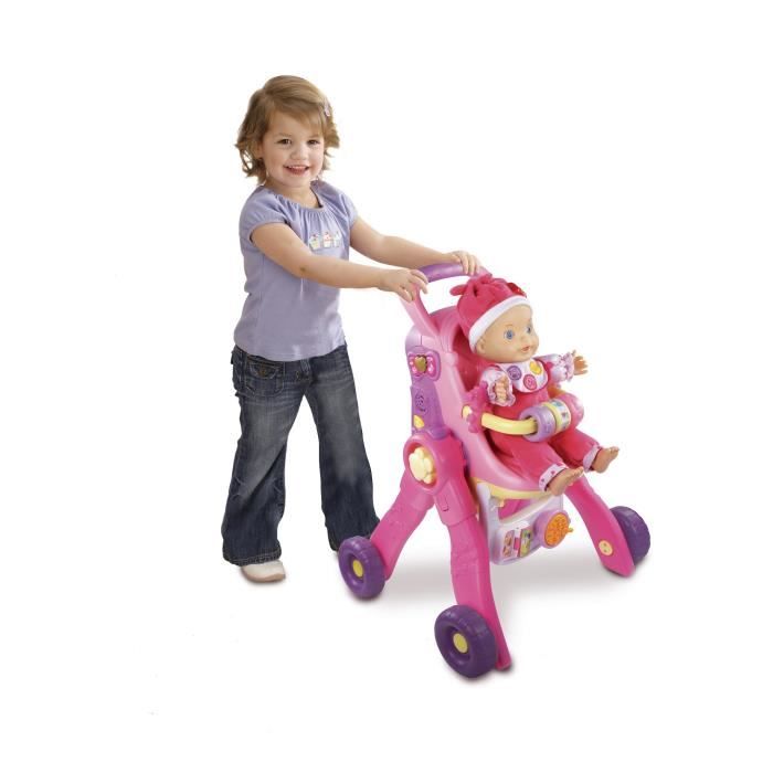 Jeu d'imitation VTECH Little Love ma poussette 3 en 1 interactive 154105  Pas Cher 